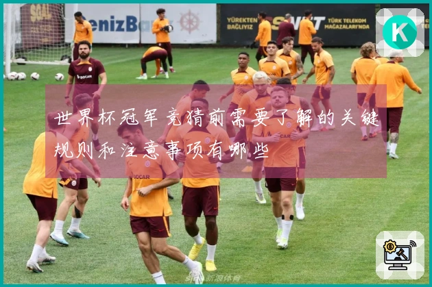 世界杯冠军竞猜前需要了解的关键规则和注意事项有哪些